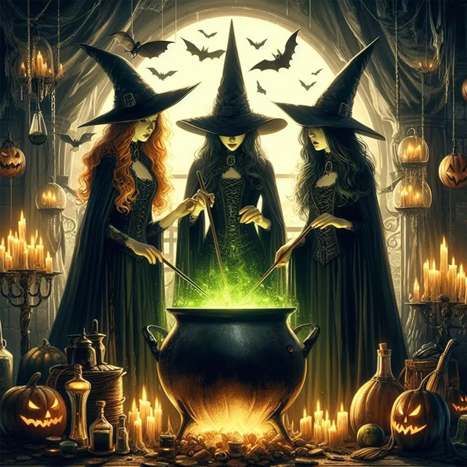 RUOPOTY Witch Diy Diamond Pain - Photo Mosaic Print review and price