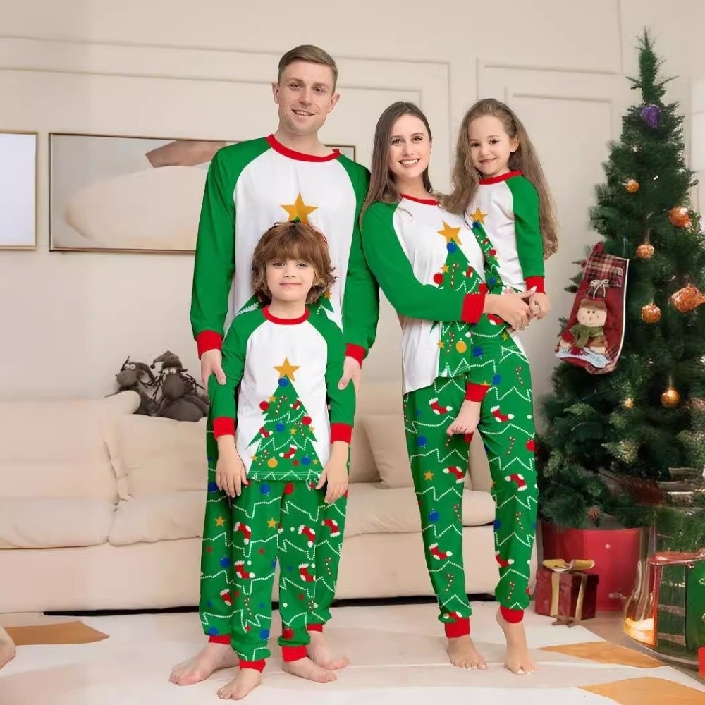 Long Sleeve Christmas Pyjamas  - Family Tree Print review and price