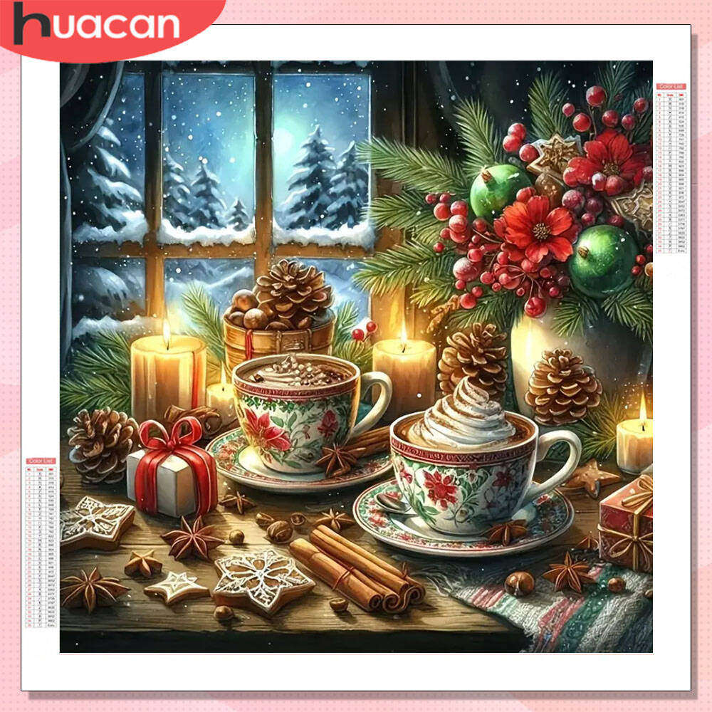 HUACAN Diamond Painting Coffee - Photo Mosaic Print review and price