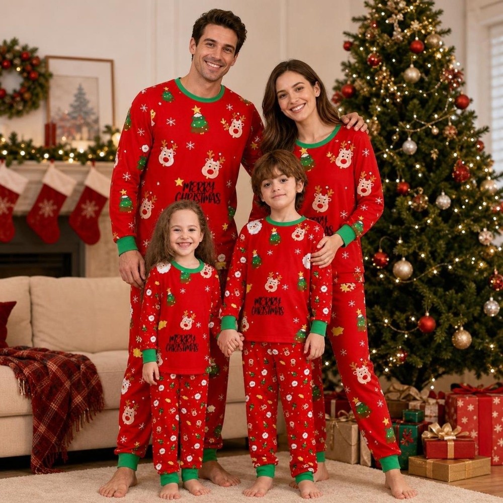 Long Sleeve Christmas Pyjamas  - Family Tree Print review and price