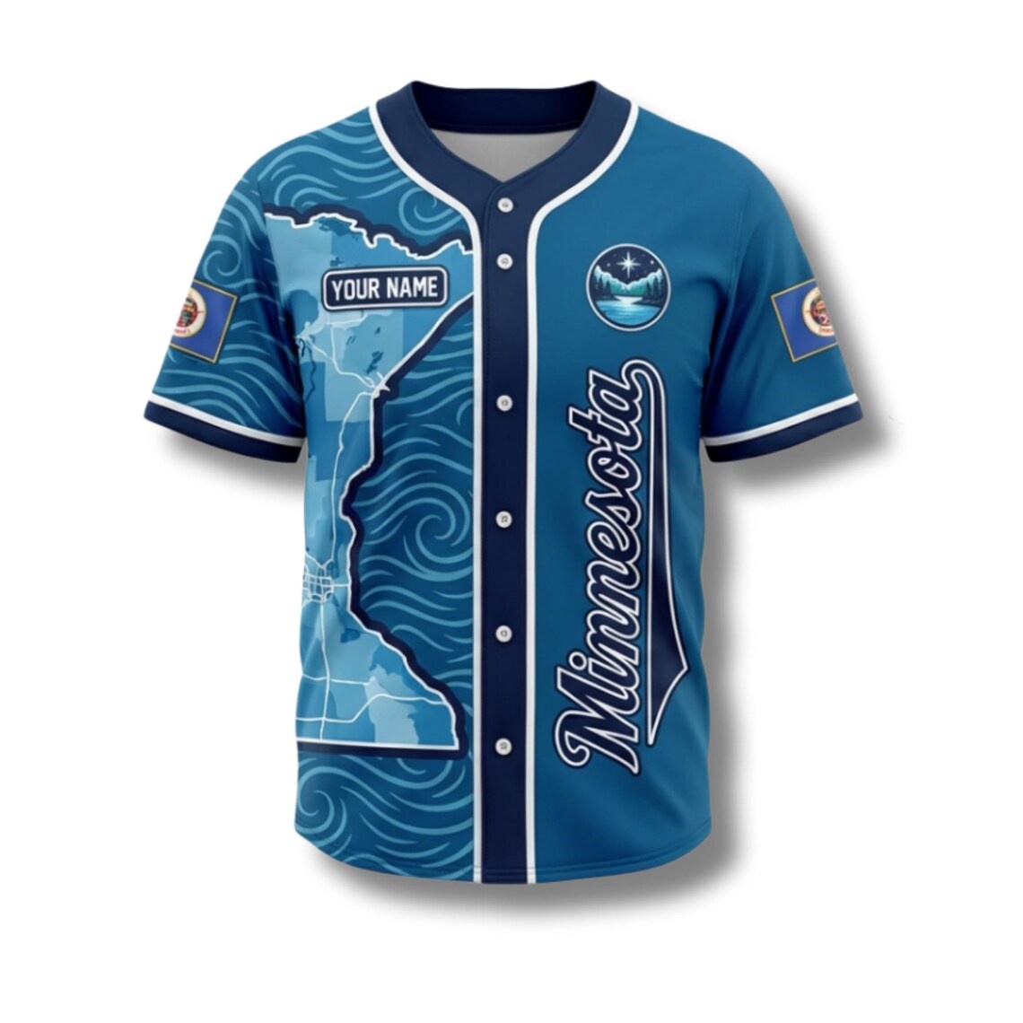 Custom Minnesota Baseball Jers - Custom Star Map review and price